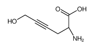 (2R)-2-amino-6-hydroxyhex-4-ynoic acid结构式