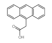 2-anthracen-9-ylacetic acid Structure
