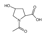 L-Proline, 1-acetyl-4-hydroxy-, cis- (9CI) structure