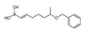 (S,E)-(6-(benzyloxy)hept-1-en-1-yl)boronic acid结构式