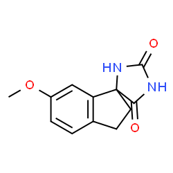 6'-methoxy-2',3'-dihydrospiro[imidazolidine-4,1'-indene]-2,5-dione Structure