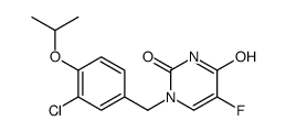 1-[(3-chloro-4-propan-2-yloxyphenyl)methyl]-5-fluoropyrimidine-2,4-dione结构式