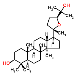 (3α,24S)-20,24-Epoxydammarane-3,25-diol structure