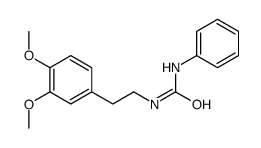 1-[2-(3,4-dimethoxyphenyl)ethyl]-3-phenylurea结构式