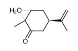 2,3-epoxy-5-isopropenyl-2-methylcyclohexanone Structure