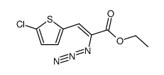 ethyl 2-azido-3-(5-chlorothiophen-2-yl)acrylate结构式