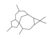 1,1,4,7,9-pentamethyldodecahydro-1h-2,8a-methanocyclopenta[a]cyclopropa[e][10]annulene结构式