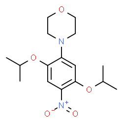 4-[2,5-bis(1-methylethoxy)-4-nitrophenyl]morpholine结构式