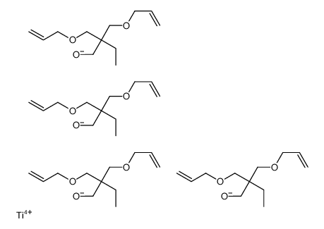 bis[2,2-bis[(allyloxy)methyl]butan-1-olato-O1]bis[2,2-bis[(allyloxy)methyl]butan-1-olato-O1,O2]titanium结构式