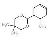 1,3-Dioxane,5,5-dimethyl-2-(6-methyl-3-cyclohexen-1-yl)- structure