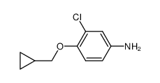 3-chloro-4-(cyclopropylmethoxy)aniline结构式
