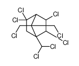 2,2,5,6-tetrachloro-7,7-bis(chloromethyl)-4-(dichloromethyl)bicyclo[2.2.1]heptane结构式