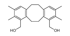 (2,3,8,9-tetramethyl-5,6,11,12-tetrahydrodibenzo[a,e][8]annulene-1,10-diyl)dimethanol Structure