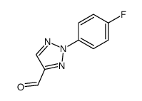 2-(4-fluorophenyl)-2H-1,2,3-triazole-4-carbaldehyde结构式