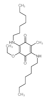 2-ethoxy-3,6-bis(heptylamino)-5-methyl-cyclohexa-2,5-diene-1,4-dione picture