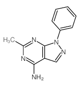 3-methyl-9-phenyl-2,4,8,9-tetrazabicyclo[4.3.0]nona-1,3,5,7-tetraen-5-amine结构式