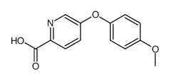 5-(4-methoxyphenoxy)pyridine-2-carboxylic acid Structure