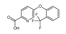 5-[2-(trifluoromethyl)phenoxy]pyridine-2-carboxylic acid Structure