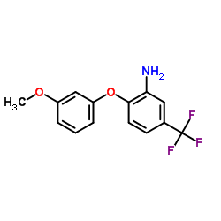 2-(3-METHOXY-PHENOXY)-5-TRIFLUOROMETHYL-PHENYLAMINE structure