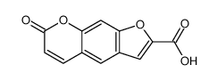 7-oxofuro[3,2-g]chromene-2-carboxylic acid Structure