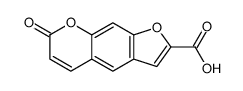 7-oxofuro[3,2-g]chromene-2-carboxylic acid结构式