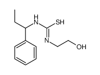 1-(2-hydroxyethyl)-3-(1-phenylpropyl)thiourea结构式