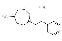 1H-Azepine,hexahydro-4-methyl-1-(2-phenylethyl)-, hydrobromide(1:1)结构式