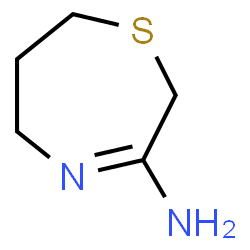 1,4-Thiazepin-3-amine,2,5,6,7-tetrahydro-(9CI)结构式