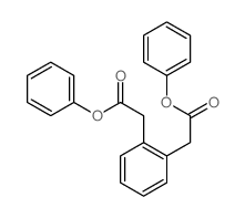 1,2-Benzenediaceticacid, 1,2-diphenyl ester structure