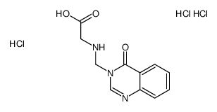 2-[(4-oxoquinazolin-3-yl)methylamino]acetic acid trihydrochloride结构式