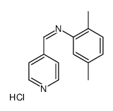 2,5-Dimethyl-N-(4-pyridinylmethylene)benzenamine monohydrochloride structure