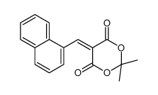 2,2-dimethyl-5-(naphthalen-1-ylmethylidene)-1,3-dioxane-4,6-dione结构式