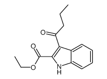 ethyl 3-butanoyl-1H-indole-2-carboxylate结构式