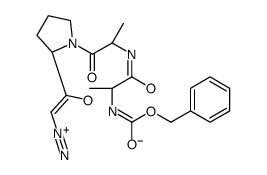 benzyloxycarbonylalanyl-alanyl-proline diazomethyl ketone结构式