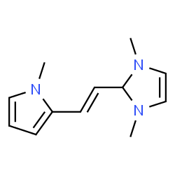 1H-Imidazole,2,3-dihydro-1,3-dimethyl-2-[(1E)-2-(1-methyl-1H-pyrrol-2-yl)ethenyl]-(9CI) Structure