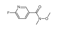 6-fluoro-N-methoxy-N-methylpyridine-3-carboxamide Structure
