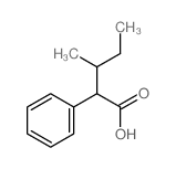 Benzeneacetic acid, a-(1-methylpropyl)- Structure