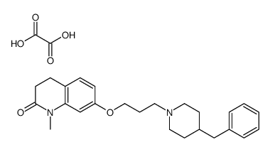 7-[3-(4-benzylpiperidin-1-yl)propoxy]-1-methyl-3,4-dihydroquinolin-2-one,oxalic acid结构式