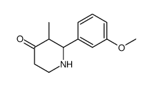 4-Piperidinone,2-(3-methoxyphenyl)-3-methyl-(9CI)结构式