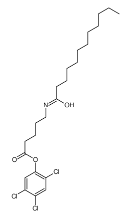 (2,4,5-trichlorophenyl) 5-(dodecanoylamino)pentanoate结构式