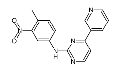 N,N-(4-methyl-3-nitrophenyl)[4-(pyridin-3-yl)-pyrimidin-2-yl]amine Structure