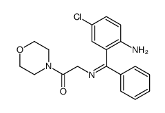 2-[[(2-amino-5-chlorophenyl)-phenylmethylidene]amino]-1-morpholin-4-ylethanone Structure