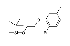 2-(2-bromo-5-fluorophenoxy)ethoxy-tert-butyl-dimethylsilane Structure