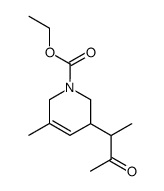 ethyl 5-methyl-3-(3-oxo-2-butyl)-1,2,3,6-tetrahydropyridine-1-carboxylate结构式