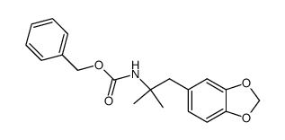 1-[N-(benzyloxycarbonyl)amino]-1,1-dimethyl-2-[3,4-(methylenedioxy)phenyl]ethane Structure