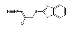 3-(1H-benzimidazol-2-ylsulfanyl)-1-diazonioprop-1-en-2-olate Structure