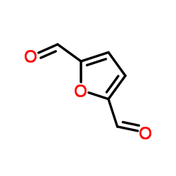 2,5-二甲酰呋喃结构式