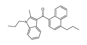 (2-methyl-1-propylindol-3-yl)-(4-propylnaphthalen-1-yl)methanone结构式
