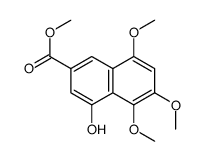 methyl 4-hydroxy-5,6,8-trimethoxynaphthalene-2-carboxylate Structure