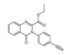 3-(4-Cyano-phenyl)-4-oxo-3,4-dihydro-quinazoline-2-carboxylic acid ethyl ester结构式